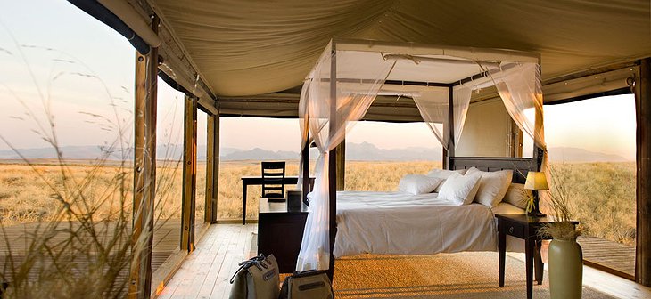 Desert outdoor bedroom