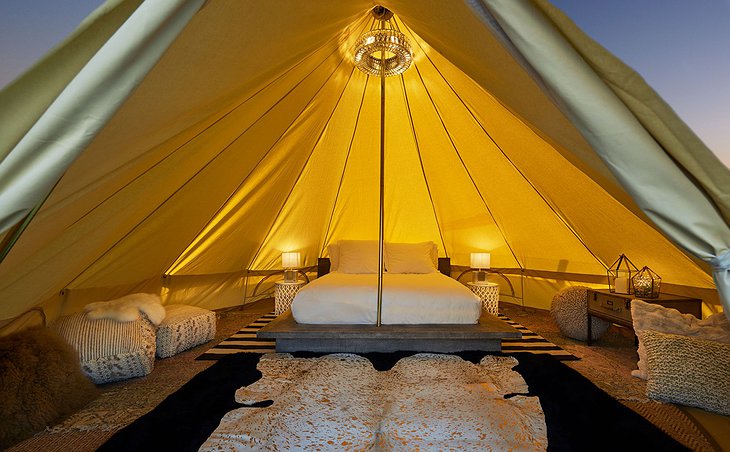 Beverly Wilshire Hotel Rooftop Tent Bedroom