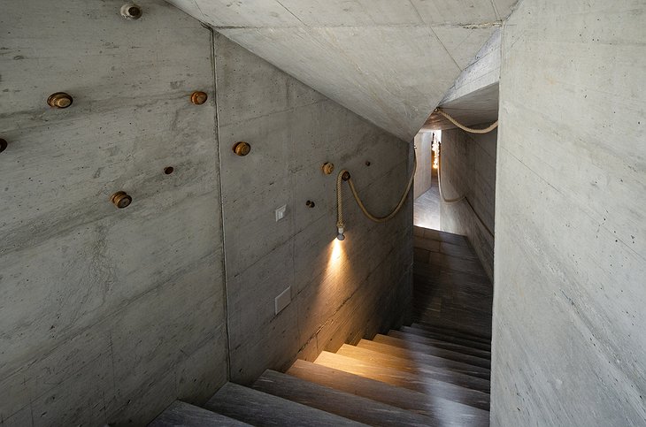 Villa Vals Underground Stairs