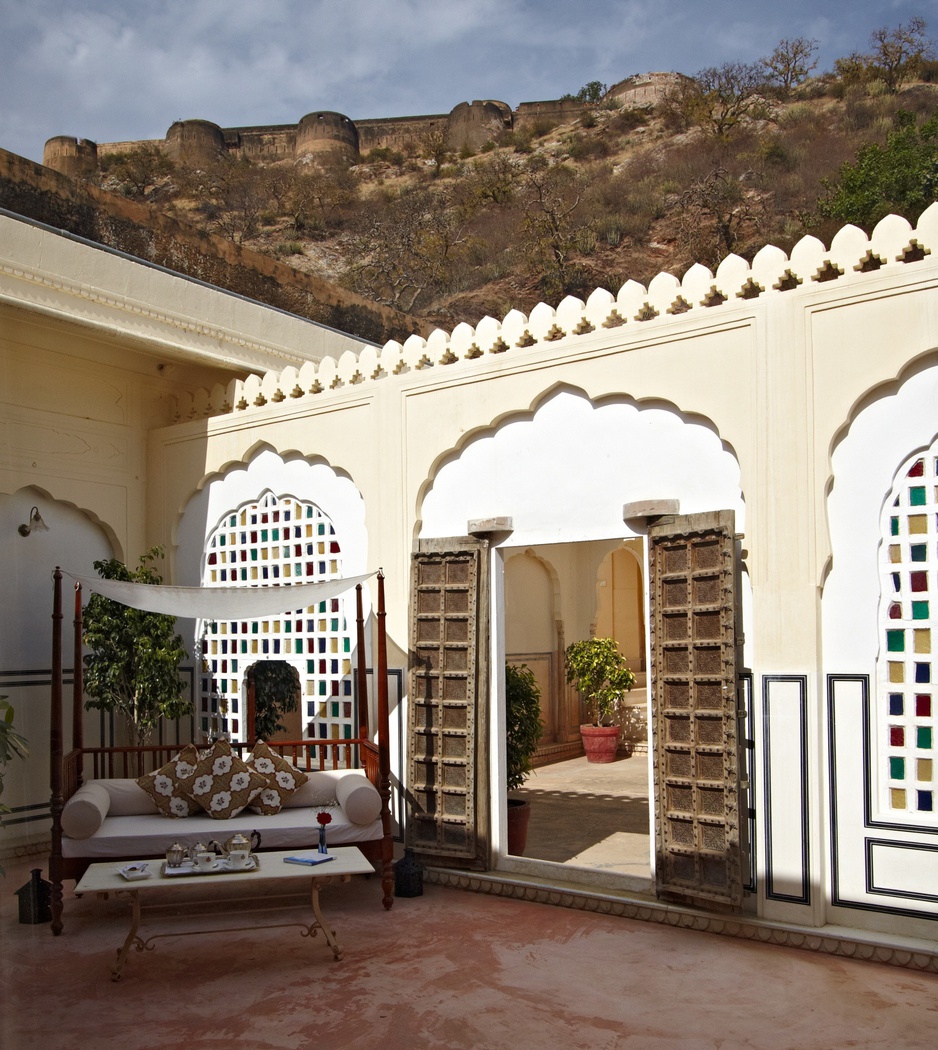 Samode Palace private terrace