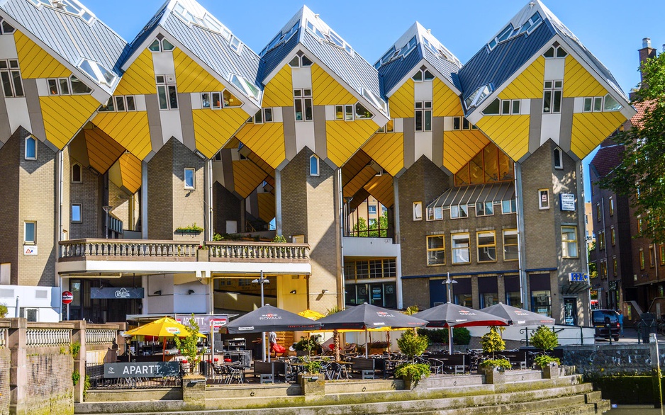 The Cube House roofs