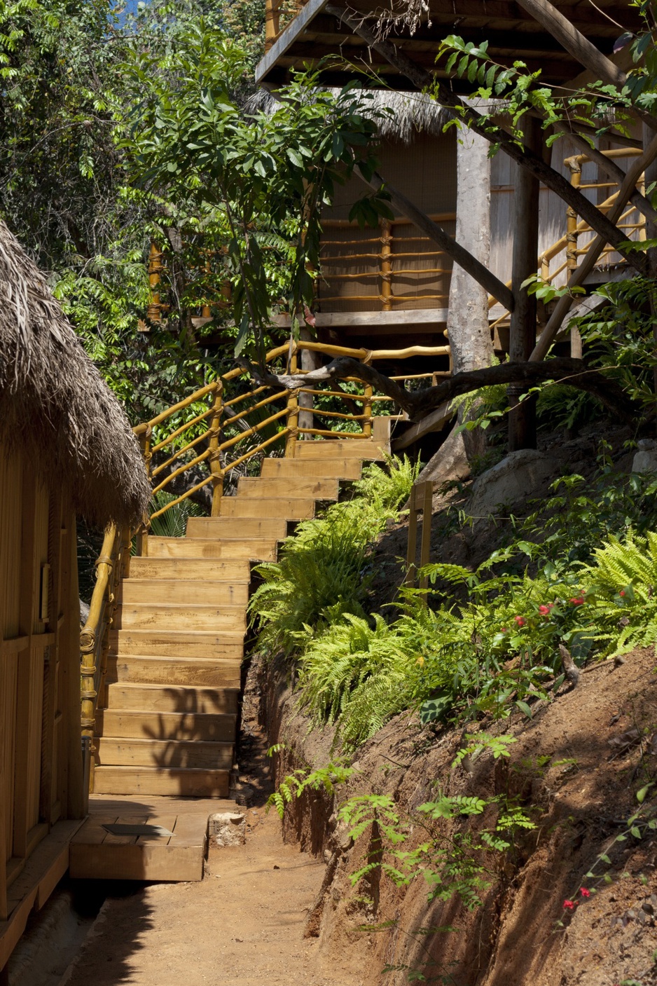 Xinalani Retreat stairs