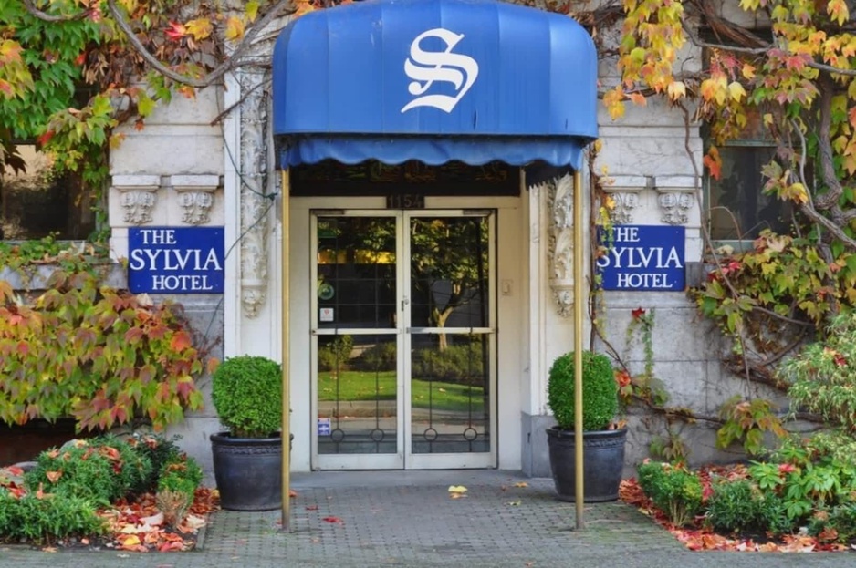 The Sylvia Hotel main entrance