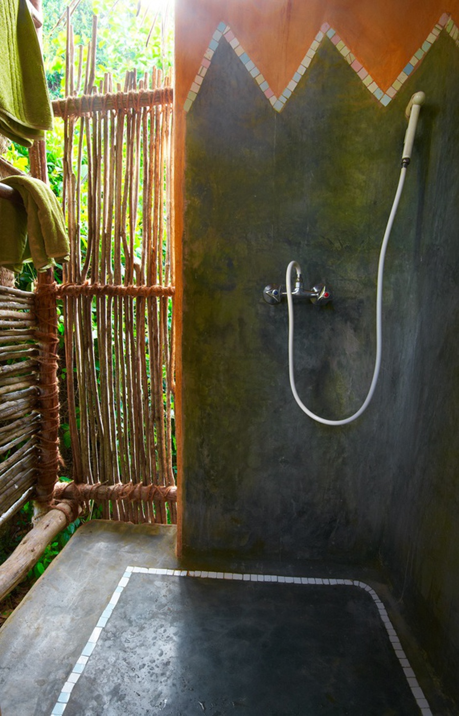 Open air shower