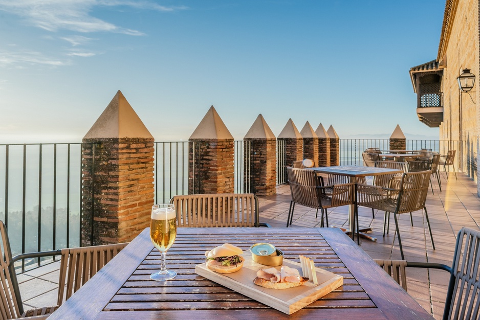 Parador de Carmona Terrace Overlooking the Valley