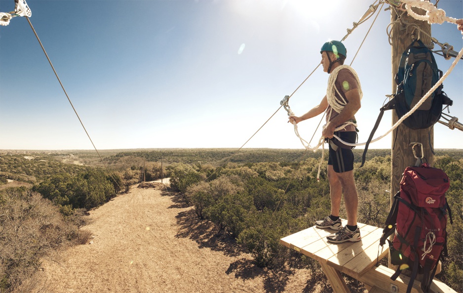 Zip-lining in Austin