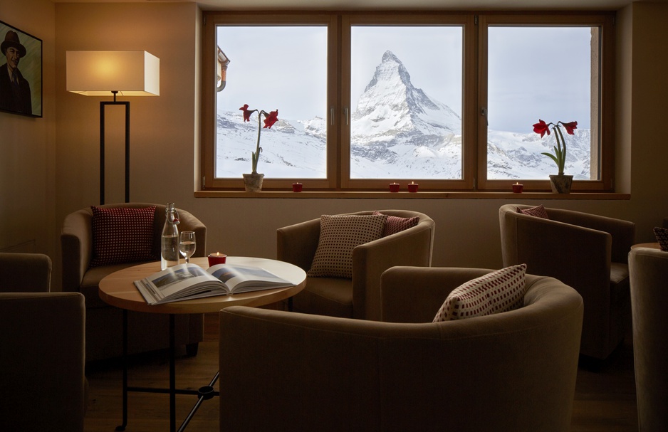 Riffelhaus 1853 Hotel Lounge Matterhorn Panorama From The Windows