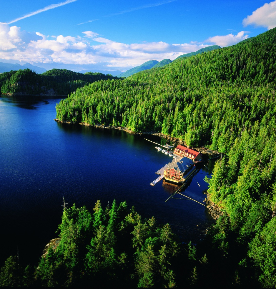 King Pacific Lodge remote hotel on Princess Royal Island