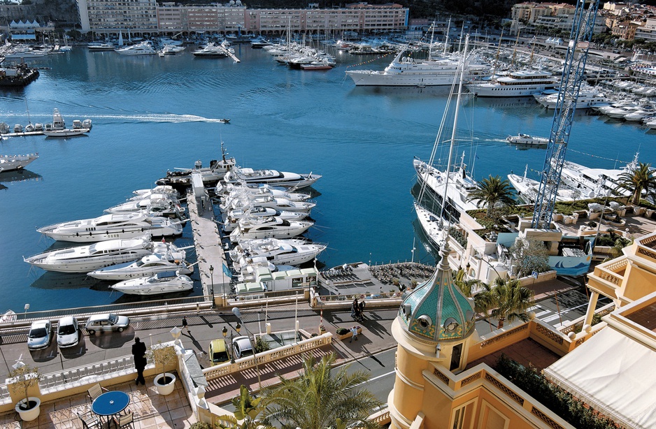 Hotel Hermitage Monte-Carlo harbour views