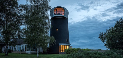 The Windmill Suffolk - "Mushroom" Tower in the English Countryside