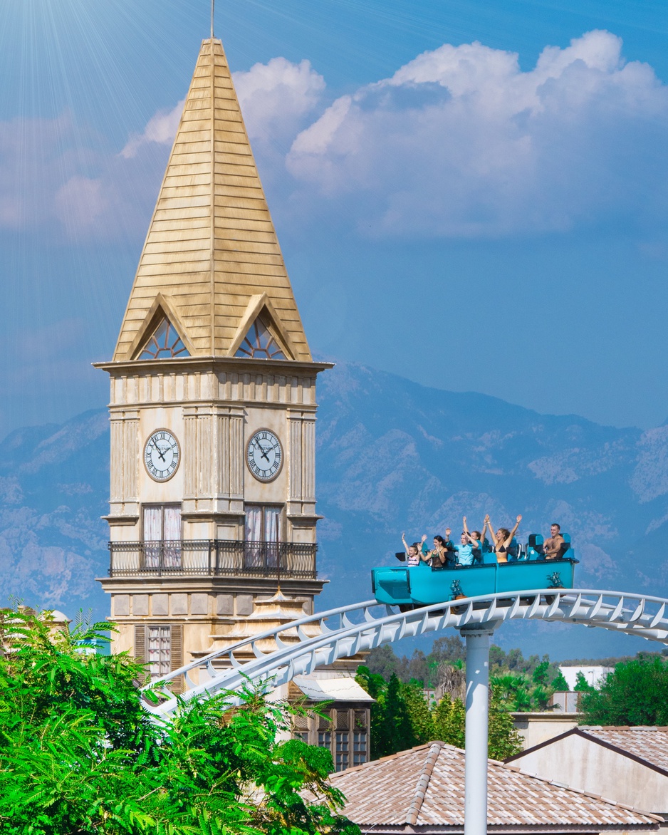 The Land of Legends Theme Park Typhoon Coaster