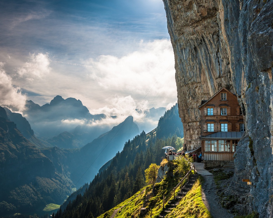 Berggasthaus Aescher Cliffside Hotel