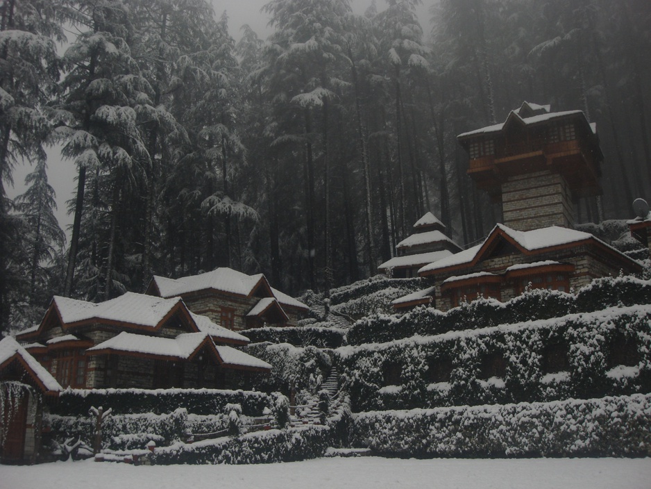 The Himalayan Village Resort in the winter