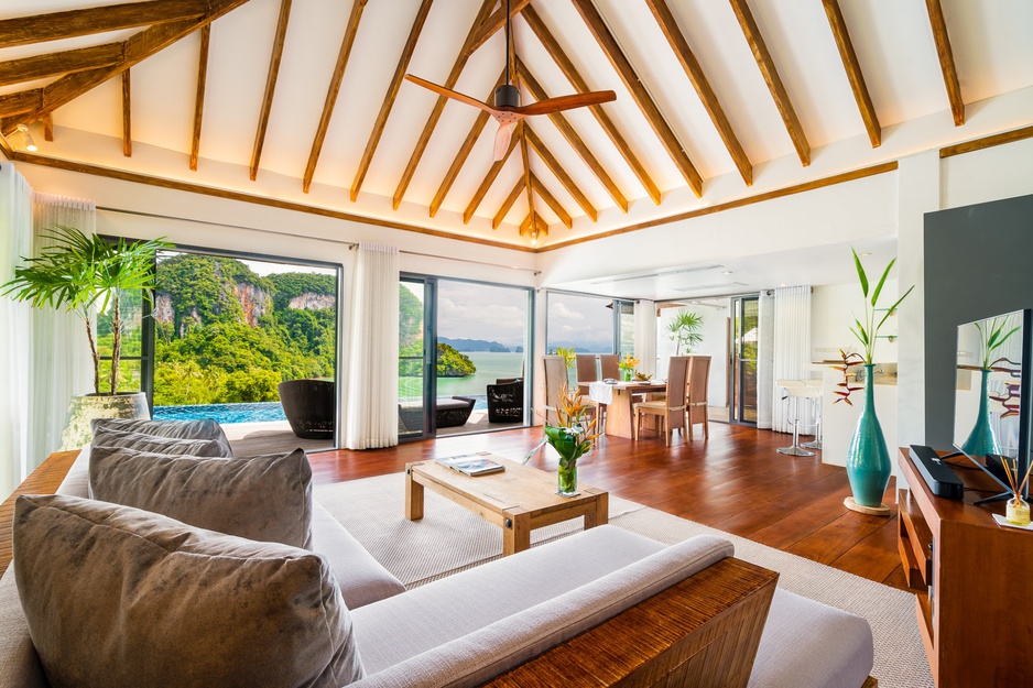 Hilltop Pool Villa Living Room