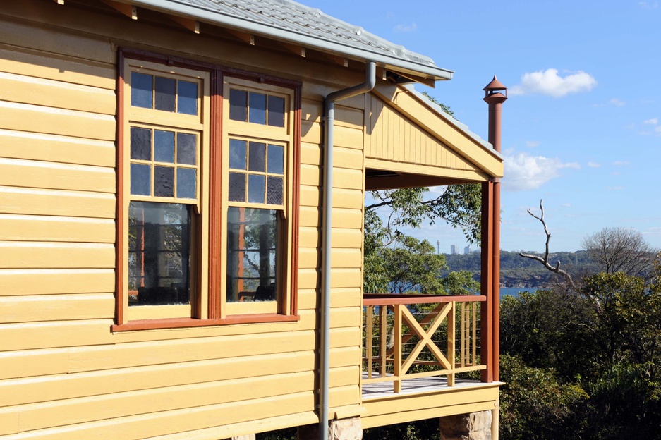 Q Station wooden building