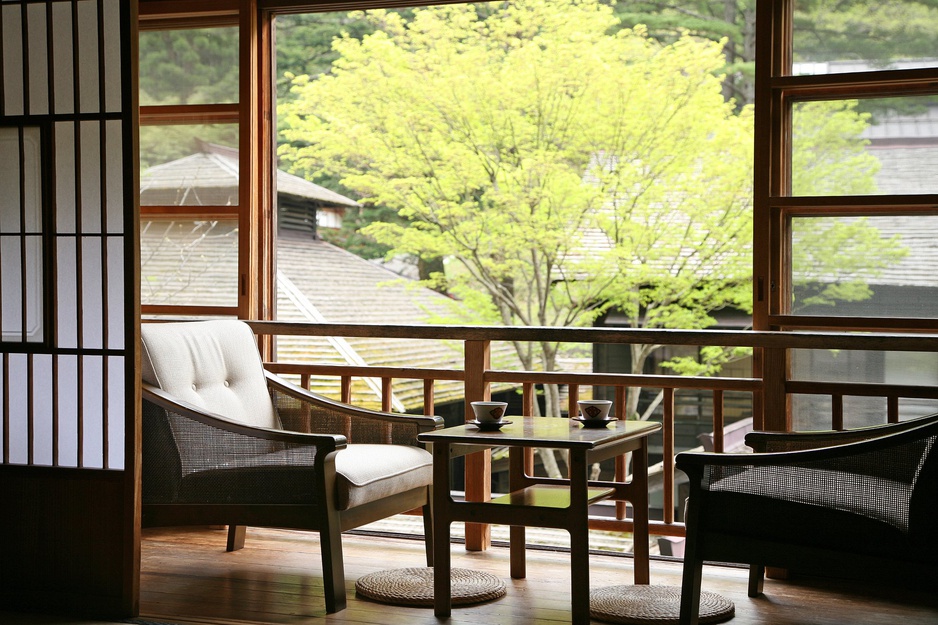 Houshi Onsen Chojukan Hotel Balcony