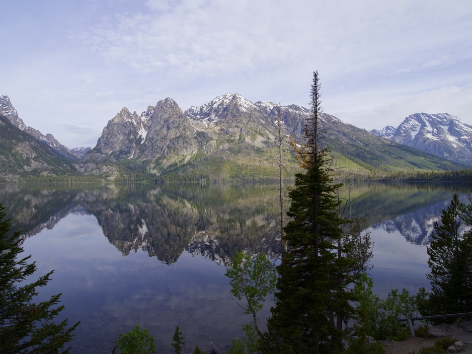 Snow-Capped Teton Mountain