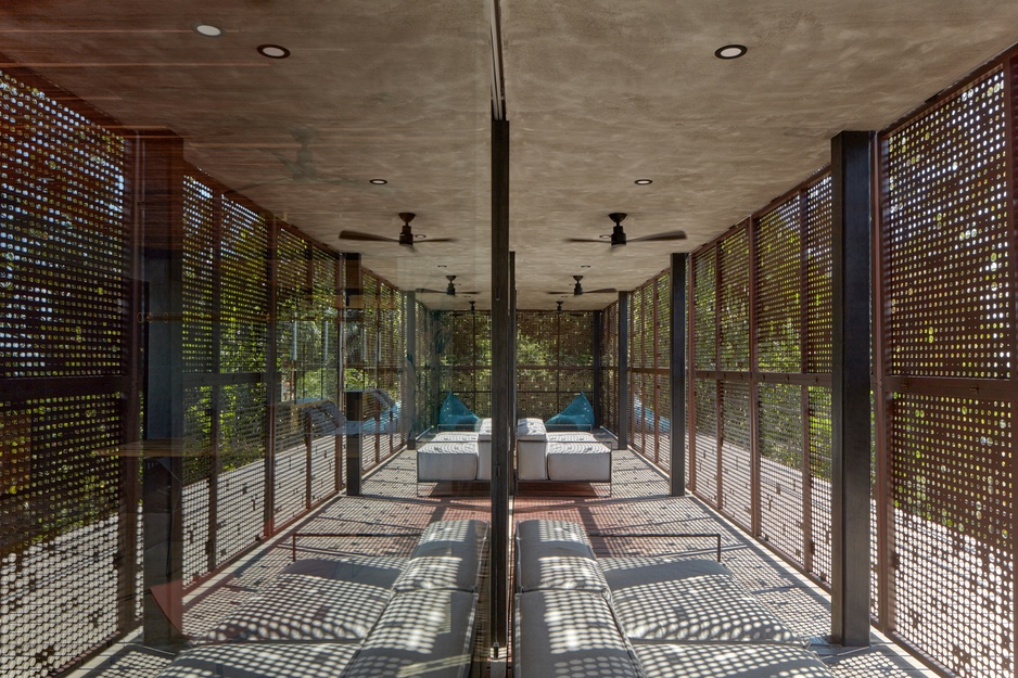 The Atelier Villa Meshed Metal Walls