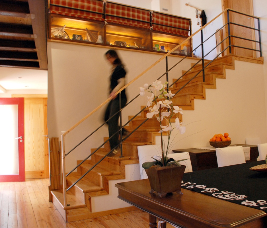 Casa da Cisterna dining room stairs