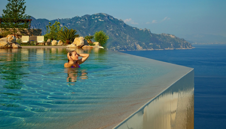 The Monastero Santa Rosa Hotel Pool Panoramic Sea View