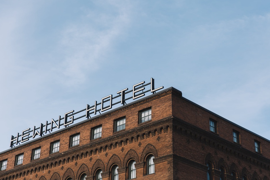 Hewing Hotel Building Brick Facade