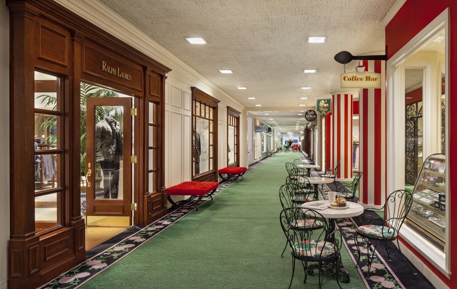 Greenbrier Hotel Hallway Stores