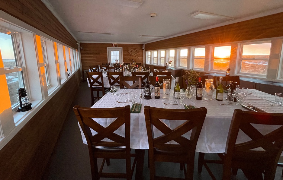 Tundra Buggy Lodge Dining Room