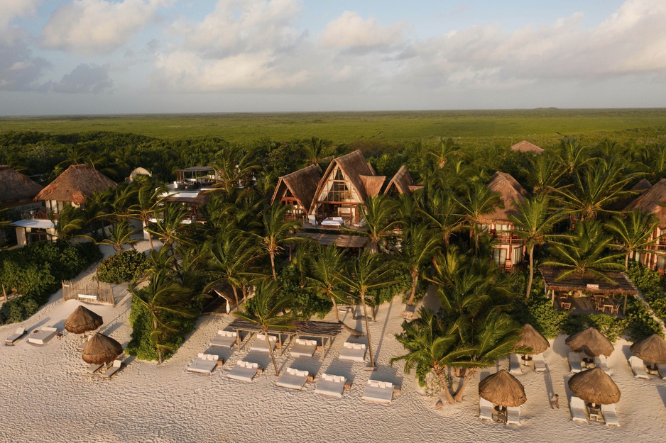 La Valise Tulum Beachfront Hotel Aerial