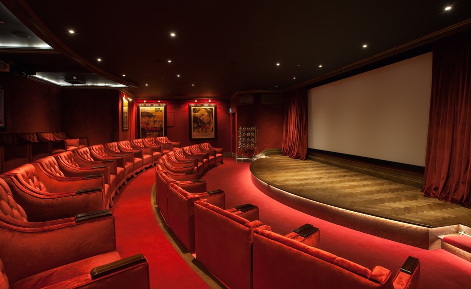 Ashford Castle cinema room