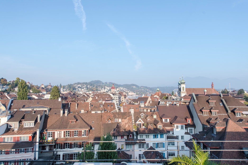 Capsule Hotel Lucerne Rooftop Panorama on the City