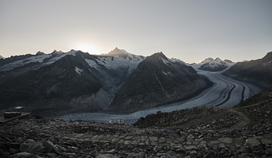 Eggishorn Mountain & Aletsch Glacier