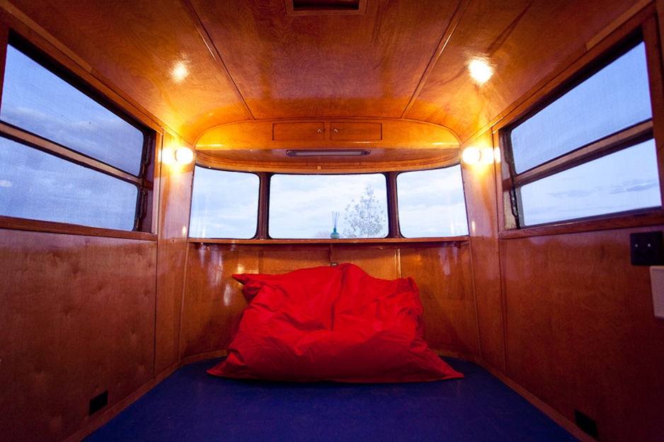 Trailer hotel bedroom