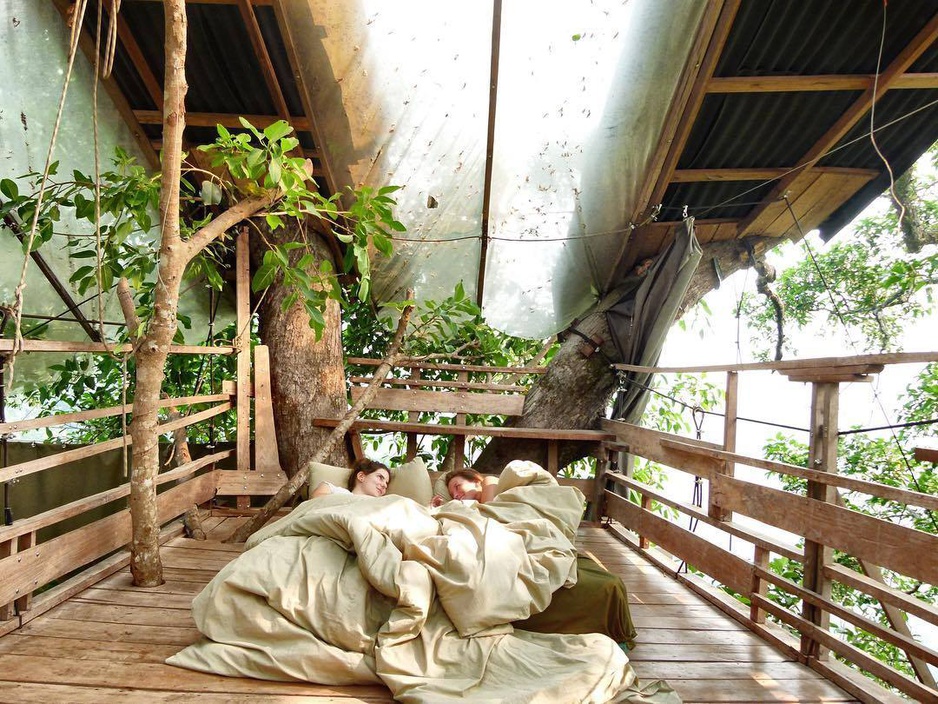 Gibbon Experience Treehouse Cozy Bed