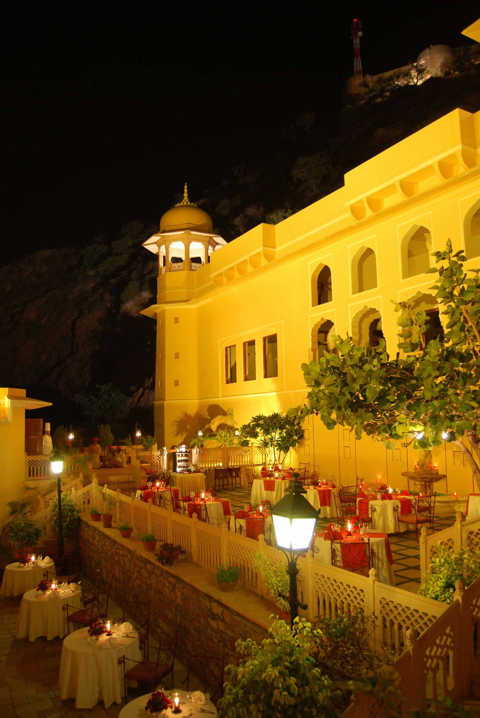 Samode Palace terrace restaurant