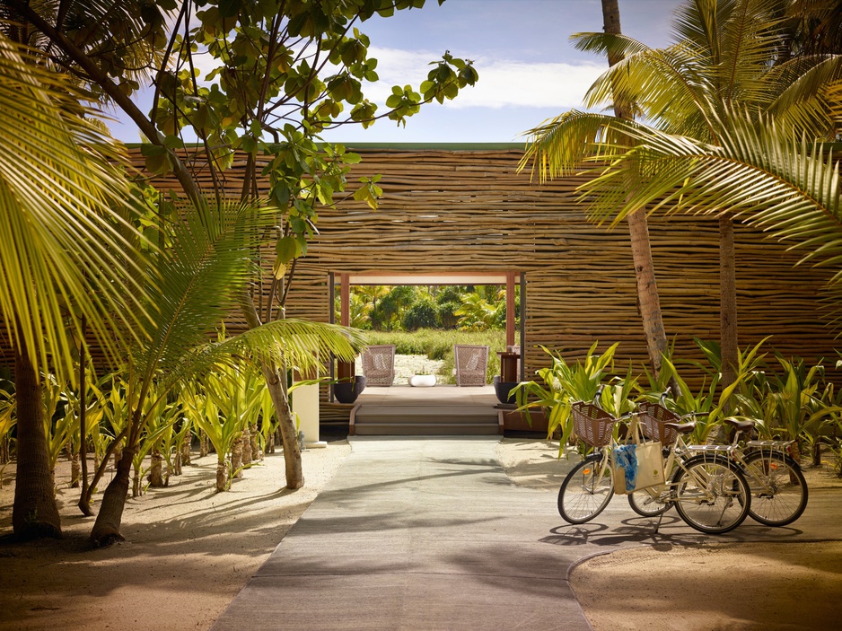 The Brando Hotel spa entrance