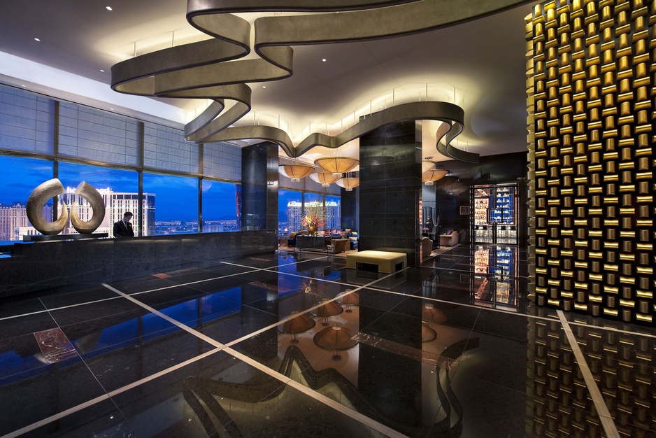 Mandarin Oriental Las Vegas sky lobby