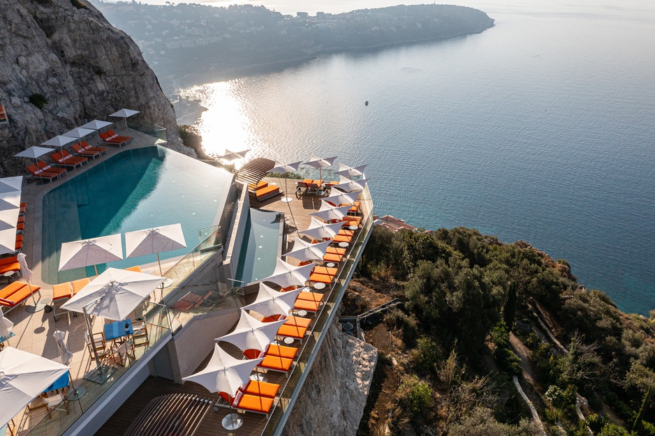 The Maybourne Riviera Hotel Outdoor Pool Aerial