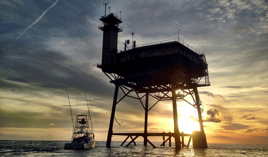 Frying Pan Tower And A Boat