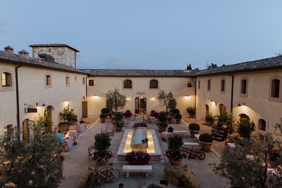 Belmond Castello di Casole Courtyard