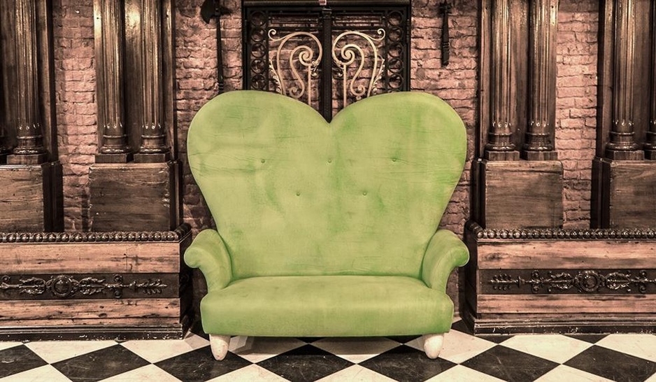 DEL900 Hostel Boutique lounge green design sofa