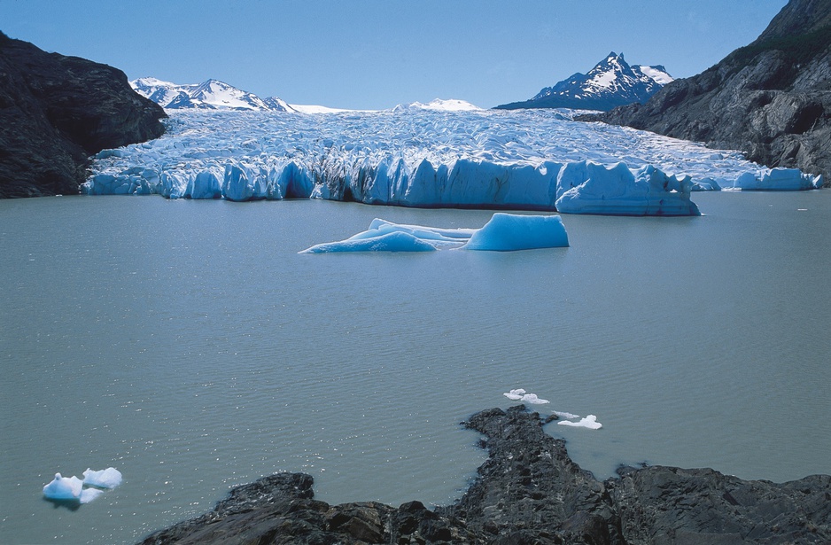 Blue ice in Patagonia