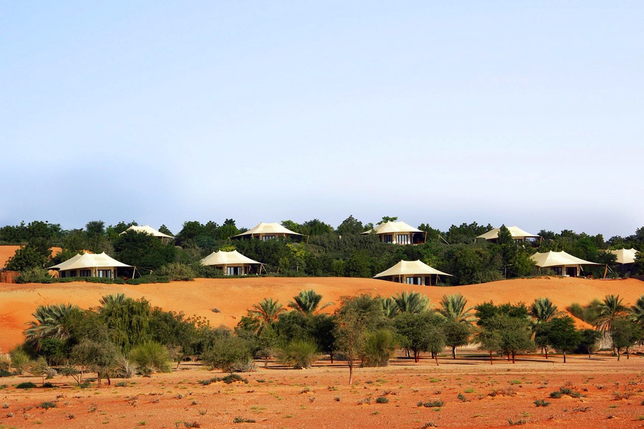 Tents in the desert