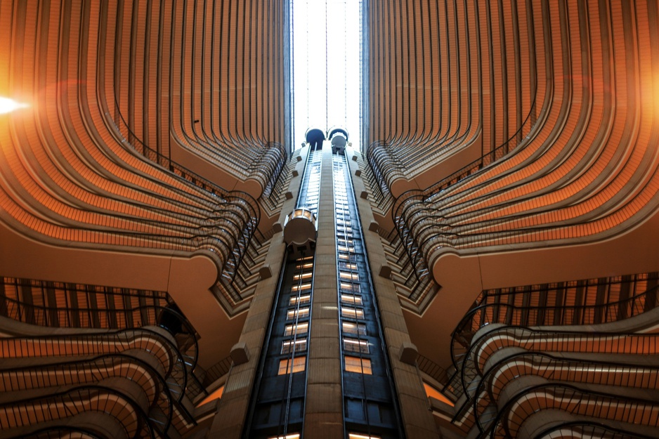 Atlanta Marriott Marquis Hotel Atrium Brutalist Architecture