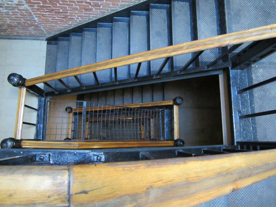 Ottawa Jail Hostel stairs view from top