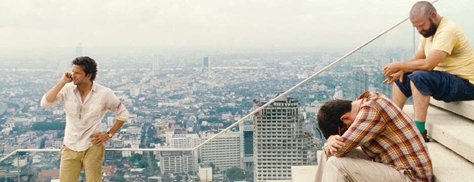 The guys from Hangover Part II. on the rooftop of Lebua at State Tower