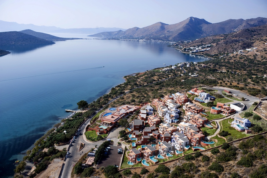 Domes of Elounda aerial photo