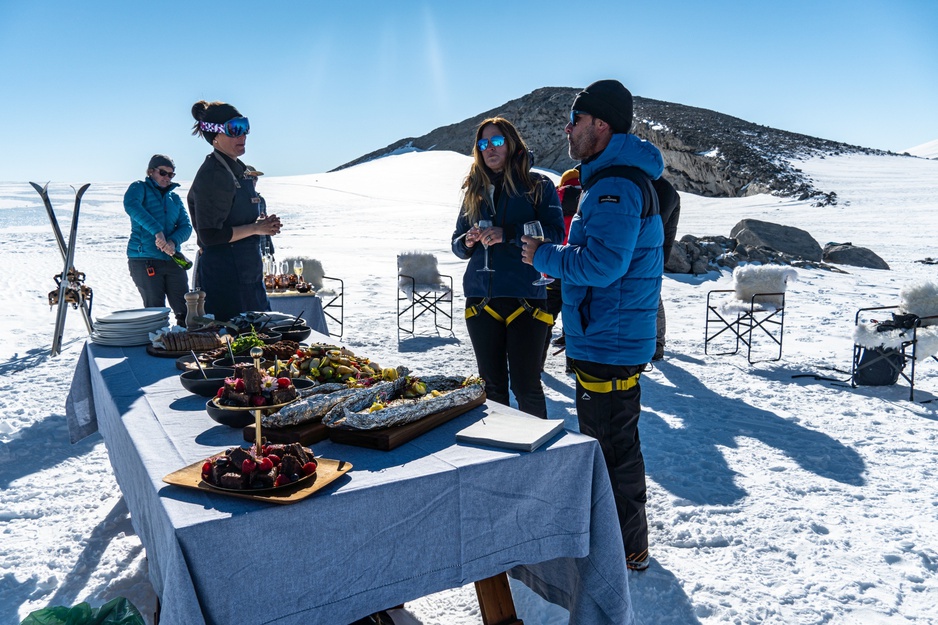 Outdoor Brunch In Antarctica