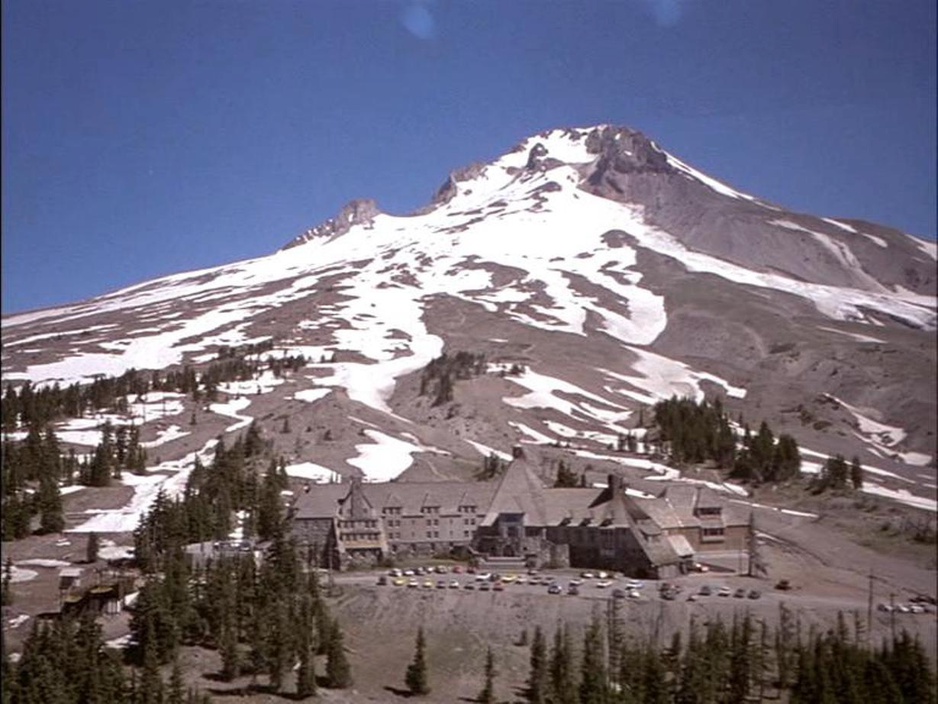 Overlook Hotel From The Shining Movie. In Real Life, It's Called The Timberline Lodge.