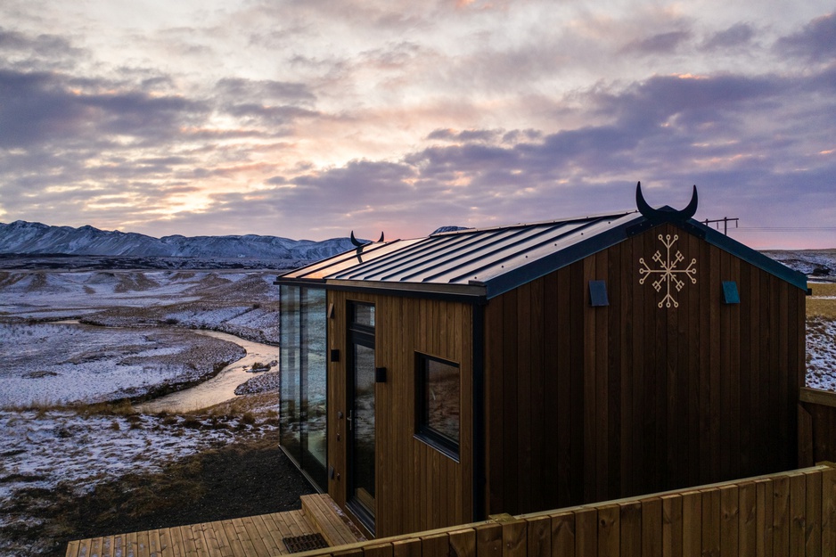 Panorama Glass Lodge Cabin Exterior View