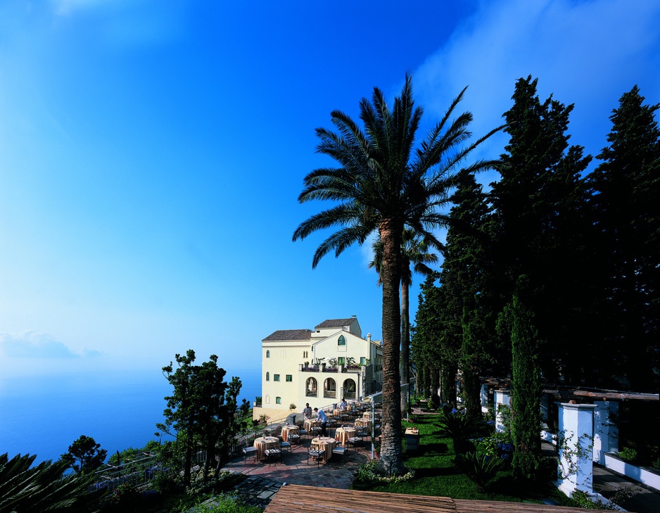 Hotel Caruso and the terrace